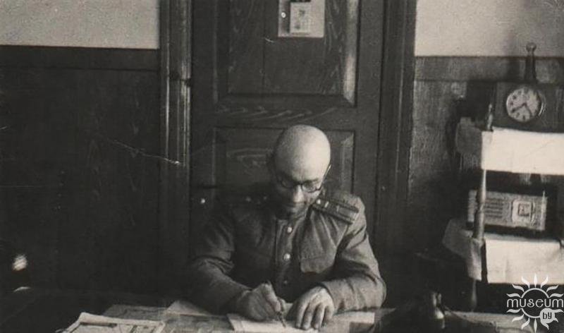 A. V. Glebov in his office. 1950s