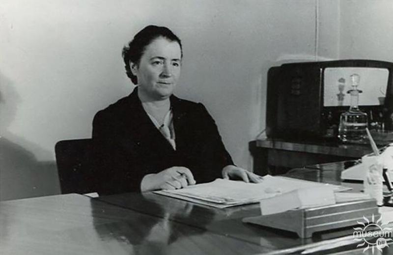 N.A. Klepatskaya  in the office. 1969