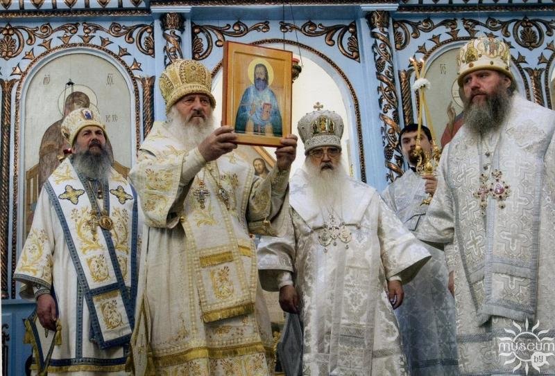The canonization of the Holy Martyr Konstantin Zhdanov in the Resurrection Church in the city of Disna. 2011