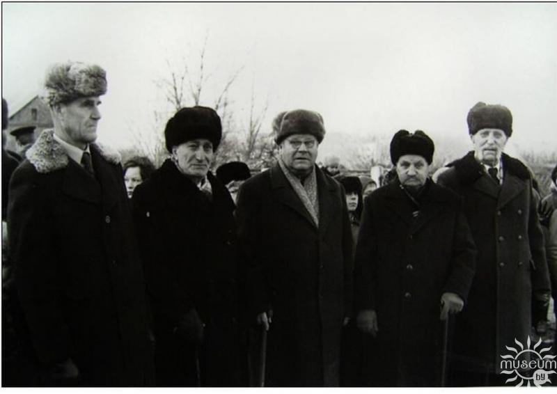 During the opening of the Monument to the Hero of the Civil War V.M. Azin. N.Sh. Simonovskiy is the second from the left. 1979