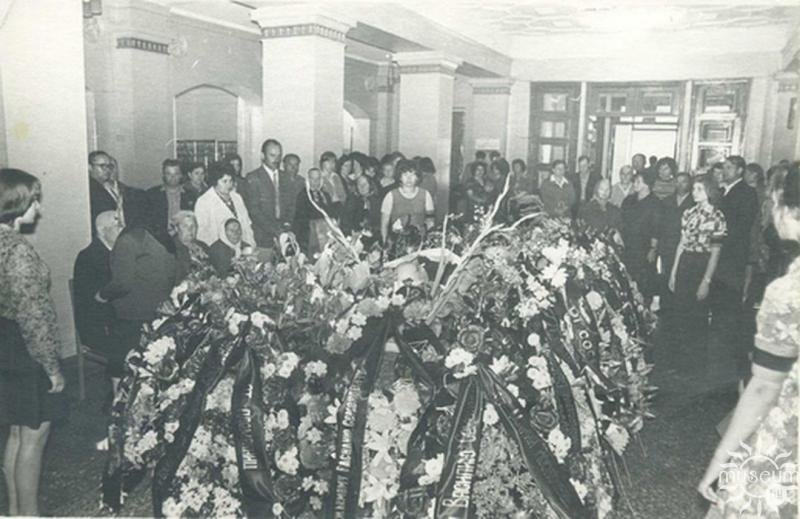 During the farewell to V.S. Svirko in the Big Club. 1978