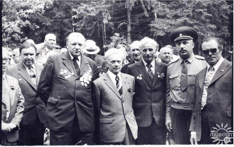 Former partisans of Polotsk-Lepel Zone during the meeting. P.K. Patsey is the third from the left. 1977
