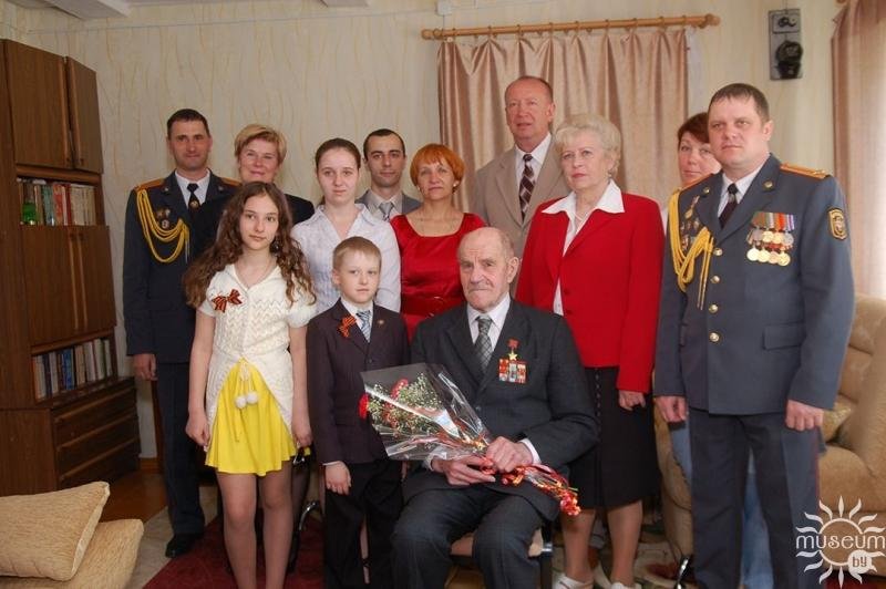 Congratulations on the Victory Day to the Hero of the Soviet Union S.A. Pashkevich. May, 2013